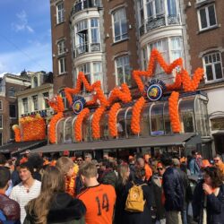 Kings day in amsterdam