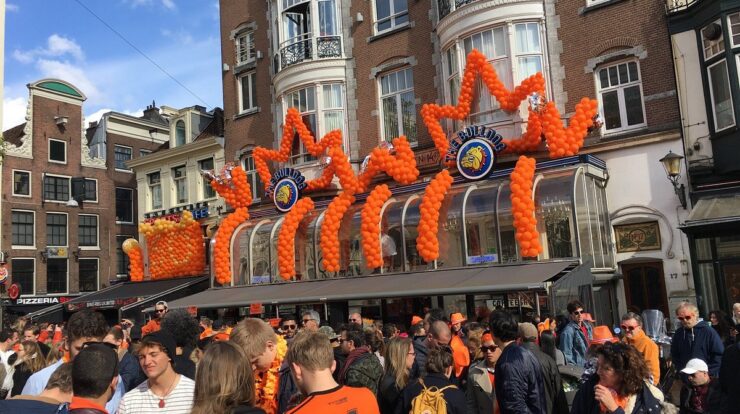 Kings day in amsterdam